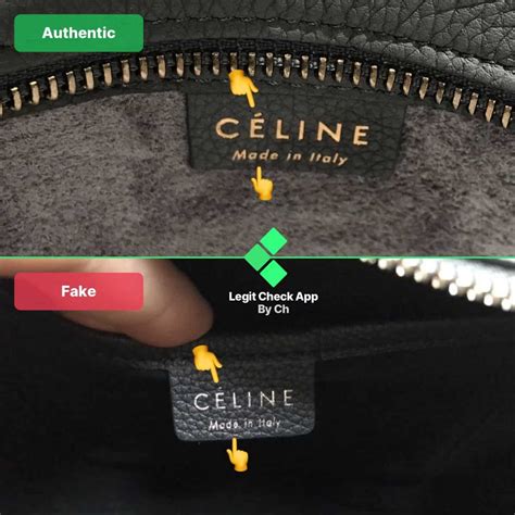 real vs fake celine bag|how to verify celine bags.